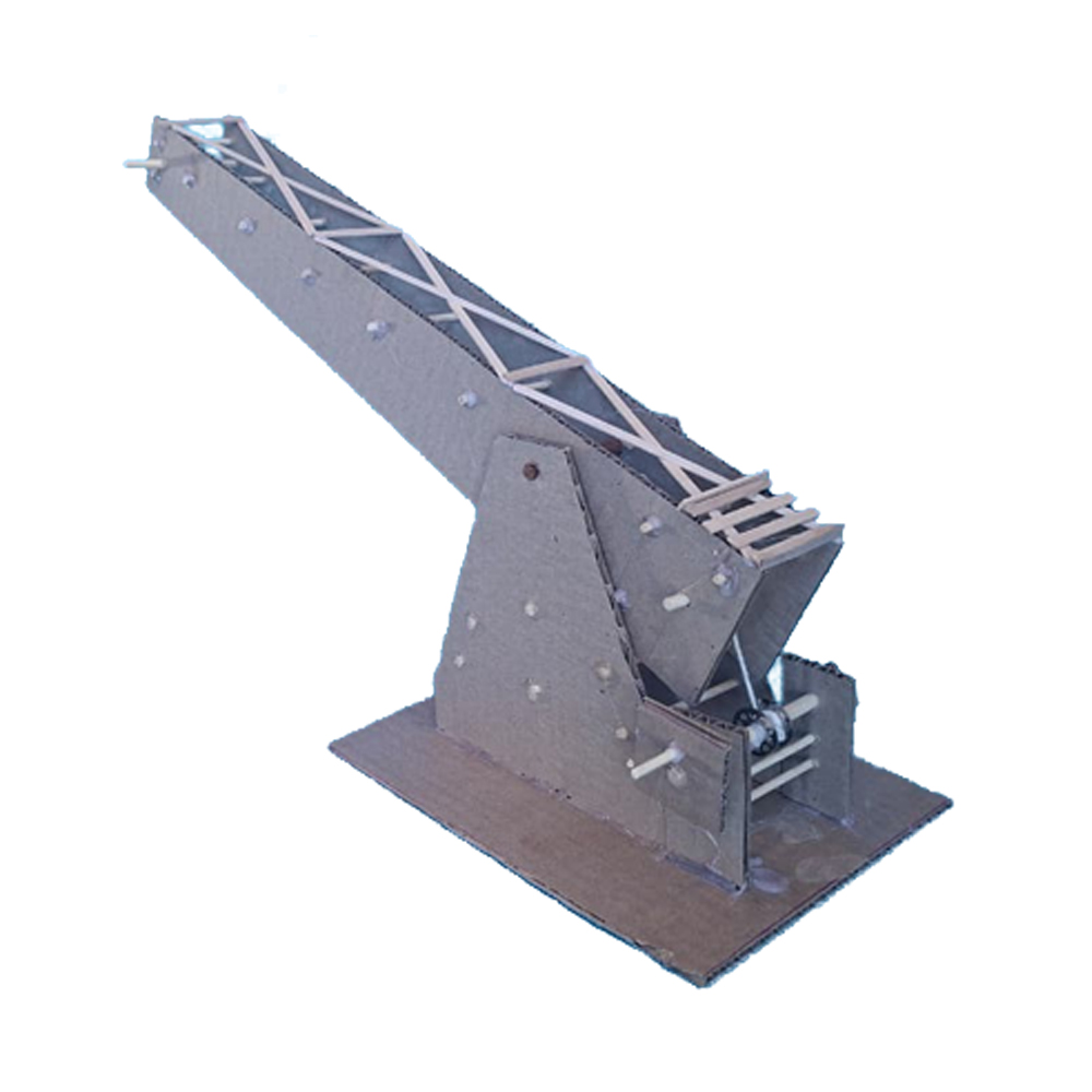 Crane project (Cardboard) Simple lever and pulley